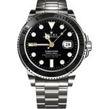 Pazariz Watch Classic Siyah Akıllı Saat Iphone ve Android Tüm Telefonlara Uyumlu Rlx - 44 mm