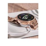 Pazariz Watch Diamond Series 42MM Kadınlara Özel Taşlı Bayan Akıllı Saat Kablosuz Şarj - 41 - 45 mm - Gold