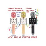 pazariz Ws-858 Karaoke Mikrafon Bluetooth Mp3 Çalar Sd-usb-aux Girişli