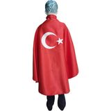 Pazarsen 23 Nisan - 29 Ekim Özel Bayrak Pelerin - Kırmızı - 7 - 9 Yaş