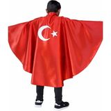 Pazarsen Bayrak Pelerin-Yeni Sezon - 13 - 14 Yaş - Kırmızı