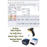 PazarTimi Barkod Satış Sistemi & Market Programı & Fiş Yazıcı 80mm & Barkod Yazıcı & Kablosuz Barkod Okuyucu