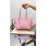 Pazarvia Shop Kol Çantası Modern Monogram - Açık Pembe