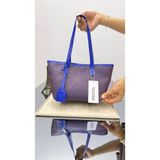 Pazarvia Shop Kol Çantası Modern Monogram - Açık Saks