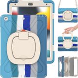 PboyiqiS iPad Air 3. Nesil Kılıf 2019/2017 iPad Pro 10.5 Kılıf, Ağır Sağlam Darbeye Dayanıklı Çocuk Kılıfı, Döner Stand/Kalem Tutucu/iPad 10,5 inç için Taşıma Kayışı (Renkli Mavi)