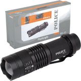 Pc-11 Power Led+Zoom Kalem Pilli El Feneri - Renkli
