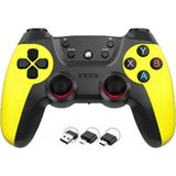 Pc Gamepad Için 2.4g Tekli Kol Kablosuz Oyun Kolu Ps3 Için Akıllı Telefon Tablet Pc Andriod - Sarı