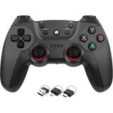 Pc Gamepad Için 2.4g Tekli Kol Kablosuz Oyun Kolu Ps3 Için/akıllı Telefon/tablet/ Pc/andriod - Siyah
