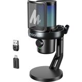Pc Için Mikrofon Kablosuz, Yazılımlı USB Mikrofon, Aı Ses Değiştirme, Üç Seviyeli Gürültü - Çok Renkli