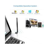 Pc Için USB Wifi Adaptörü, Masaüstü Dongle Gain 6dbi Anten Desteği, Masaüstü Dizüstü Bilgisayar Desteği, Windows 10/8/7/xp/, Mac 10.6-10.11 ile Uyumlu - 1 GB - 00-Siyah - Beyaz - Option-1