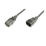Pc-Monitör Arası Güç Kablosu, C14 Erkek - C13 Dişi, 1.2 Metre, H05Vv-F 3G 0.75Qmm, Siyah Renk