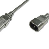 Pc-Monitör Arası Güç Kablosu, C14 Erkek - C13 Dişi, 5 Metre