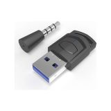 PC / PS5 / PS4 Uyumlu USB Bluetooth 5.0 Ses Verici (Dongle) – Kablosuz Kulaklık Bağlantı Adaptörü – Düşük Gecikme, Tak & Çalıştır