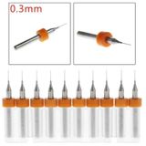 PCB Matkap Ucu 0,3mm Tungsten Mikro Karbür 10 Adet 18 Shank