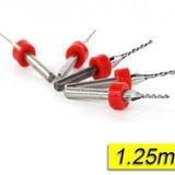 Pcb Mikro Karbür Cnc Matkap Ucu 10lu Set 1.25mm Tungsten 18 Shank