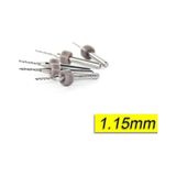 Pcb Mikro Karbür Cnc Matkap Ucu 10lu Set 1,15mm Tungsten 18 Shank