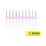 PCB Mikro Karbür CNC Matkap Ucu 10lu Set 1,40mm Tungsten 18 Shank