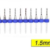 PCB Mikro Karbür CNC Matkap Ucu 10lu Set 1,50mm Tungsten 18 Shank