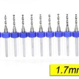 PCB Mikro Karbür CNC Matkap Ucu 10lu Set 1,70mm Tungsten 18 Shank
