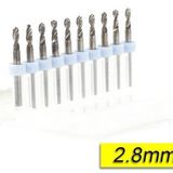 Pcb Mikro Karbür Cnc Matkap Ucu 10Lu Set 2.80Mm Tungsten 18 Shank