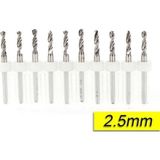 Pcb Mikro Karbür Cnc Matkap Ucu 10LU Set 2,50MM Tungsten 18 Shank - Altın