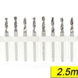 PCB Mikro Karbür CNC Matkap Ucu 10lu Set 2,50mm Tungsten 18 Shank
