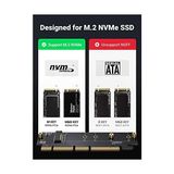 Pcıe 4.0 X4 X8 X16 Uyumlu 64GBPS Nvme M.2 SSD Dönüştürücü Adaptör - 0 - Siyah - Option-1