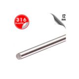 PÇS Paslanmaz Paslanmaz Çelik 316 Çubuk (mil) Ø 12 Mm (1 Metre)