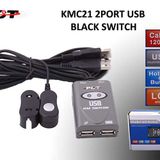 Pct KMC21 2Port USB/SES/MİK/Siyah Switch
