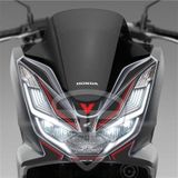 Pcx 125 2021 Karbon Desen Kırmızı Far Üstü Pad Sticker