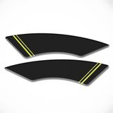 Pcx 125 2021 Karbon Neon Sarı Motosiklet bacak Koruyucu sticker pad