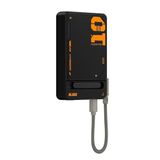 PD 20W 5000mAh MF Magsafe Wireless Kablosuz Uyumlu Stand Type-C to Type-C Powerbank Şarj Aleti, Siyah