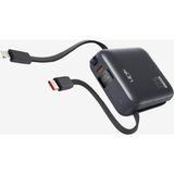 PD22 Hızlı Şarj 22.5W Dahili Kablolu 10.000 Mah Powerbank - Gri