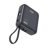 PD22 Hızlı Şarj 22.5W Dahili Kablolu 10.000 Mah Powerbank - Siyah