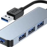 PDAteknoloji 4 In 1 USB 3.0 Hub Alüminyum Gövde USB Çoklayıcı Hub BYL-2013U