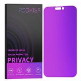 PDDKISS iPhone 14 Pro Max Gizlilik Ekran Koruyucu Temperli Cam 6.7 inç Ekran, Degrade Renkli Anti Casus Işık HD Kolay Kurulum için Uyumlu