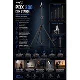 PDX 200 Işık Standı | 200 cm | Ayarlanabilir Stüdyo Işık Ayağı