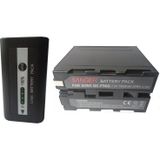 PDX 7500 Mah Göstergeli Sanger F970 Sony Mc2500 Kamera Bataryası
