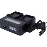 PDX Fujifilm NP W235 Batarya için ikili Dijital Göstergeli Şarj Aleti