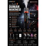 Pdx Lensgo Smoke S Duman Makinesi | Yoğun Sis Efekti | Profesyonel - Siyah