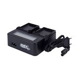 PDX Plus, Canon LP-E6 Bataryası İle Uyumlu,İkili Fotoğraf Makinesi Şarj Cihazı.