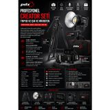 PDX Profesyonel Creator Seti | Tripod ve Işık ve Mikrofon