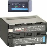 PDX Sony Mc2500, Mc2000, Mc1500, Hd1000, Nx200, Nx100 Kamera Bataryası Uyumlu