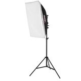 PDX Tekli 50x70cm Softbox, Tek Duylu, Ampulsüz, Ayaklı Set