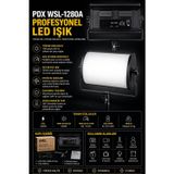 PDX WSL-1280A Profesyonel LED Işık | Yüksek Güç | Stüdyo Aydınlatma