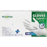 Pe Eldiven Tek Kullanımlık Pudrasız 100 Adet Beyaz - Large/no.9 (800126) - Genel - Çok Renkli - Standart