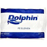 Pe Iş Temizlik Tek Kullanımlık Şeffaf Poşet Market Eldiven / Büyük Boy / 100 Adetlik 1 Paket