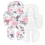 Pea Pod Yaz Bebek Araba Koltuğu Ekleme, 2'si 1 arada Bebek Araba Koltuğu Başı Yenidoğan Yükseltme için Vücut Desteği Mesh Bebek Araba Koltuğu Ekleme Bebek Arabası Minderi Erkek Kız Çocuklar için,