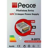 PEACE B-2879 12V 5A SMPS Metal Kasa Adaptör