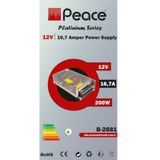 Peace B2881 220 Volt 12 Volt 16,7 Amper Metal Kasa Adaptör